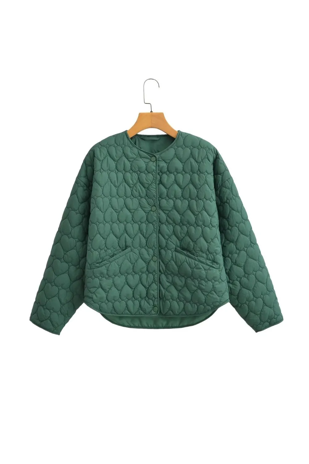‘Kaylee’ Heart-Quilted Cotton Jacket Coat sold by Goodnight Macaroon product image thumbnail 4