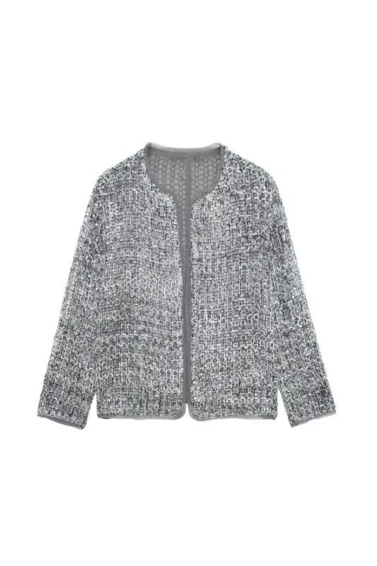 ‘Willow’ Sequined Textured Jacket sold by Goodnight Macaroon