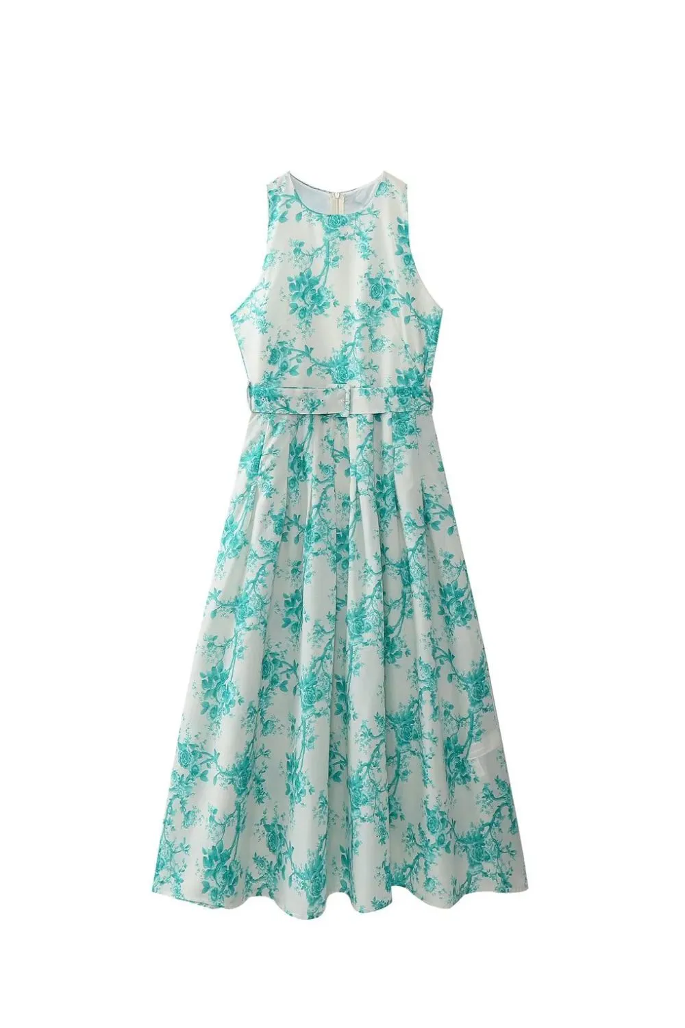 'Amelia' Sleeveless Printed Midi Dress sold by Goodnight Macaroon