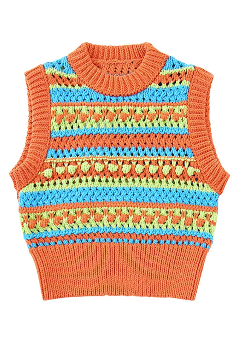 'Heidy' Crochet Sleeveless Vest Top sold by Goodnight Macaroon