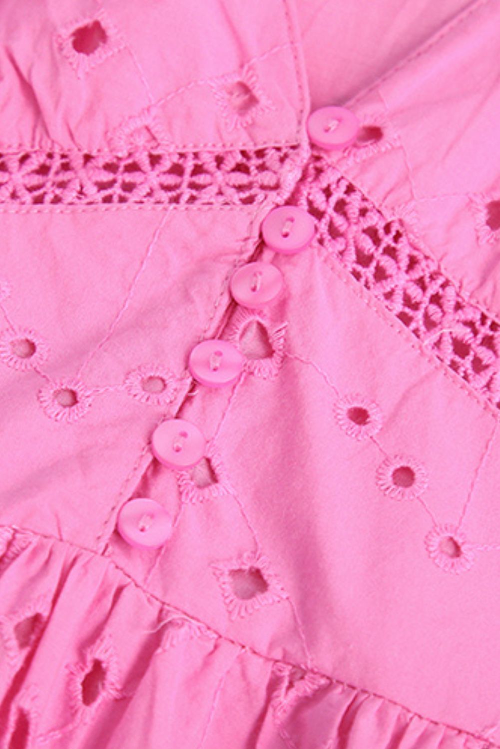 'Demi' Eyelet Embroidery V-Neck Dress sold by Goodnight Macaroon product image thumbnail 3