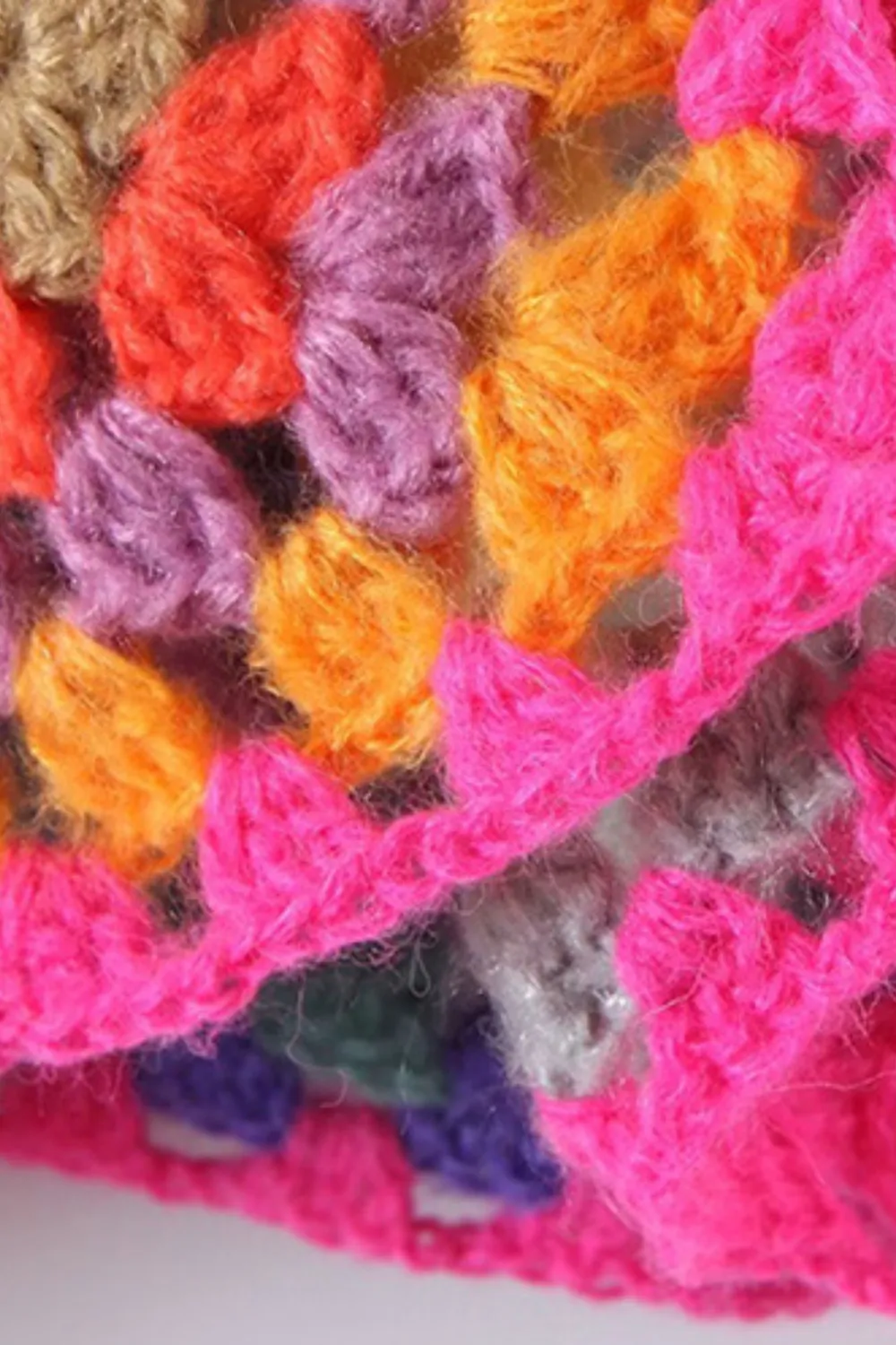 'Tatiana' Crochet Hand-Knitted Open Front Cardigan sold by Goodnight Macaroon product image thumbnail 4