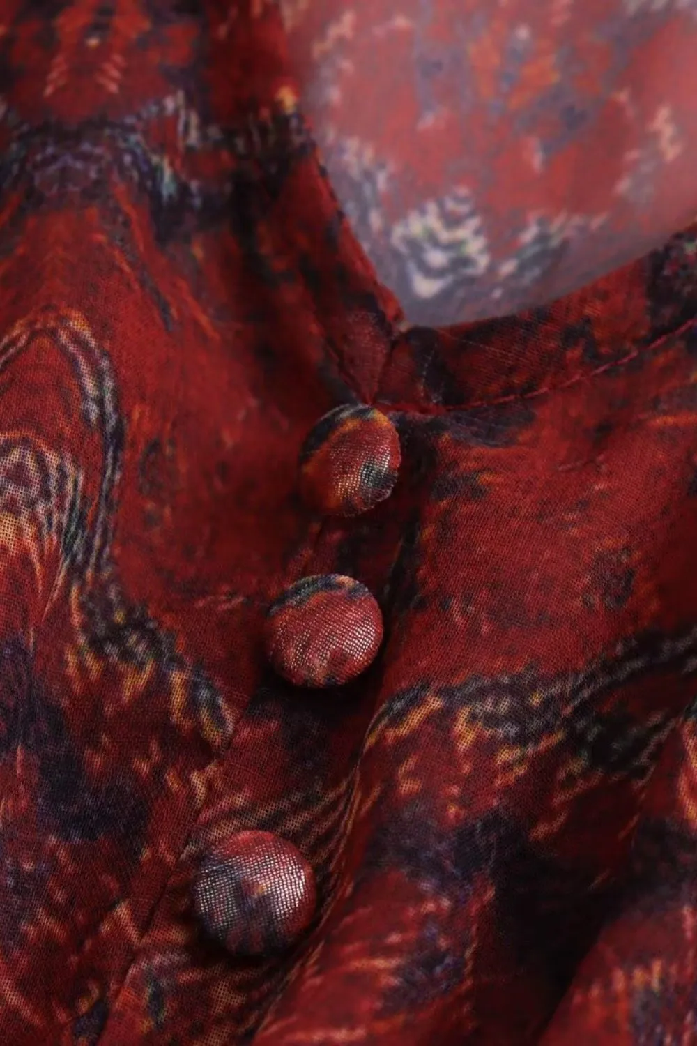 ‘Lily’ V-neck Printed Midi Dress sold by Goodnight Macaroon product image thumbnail 4