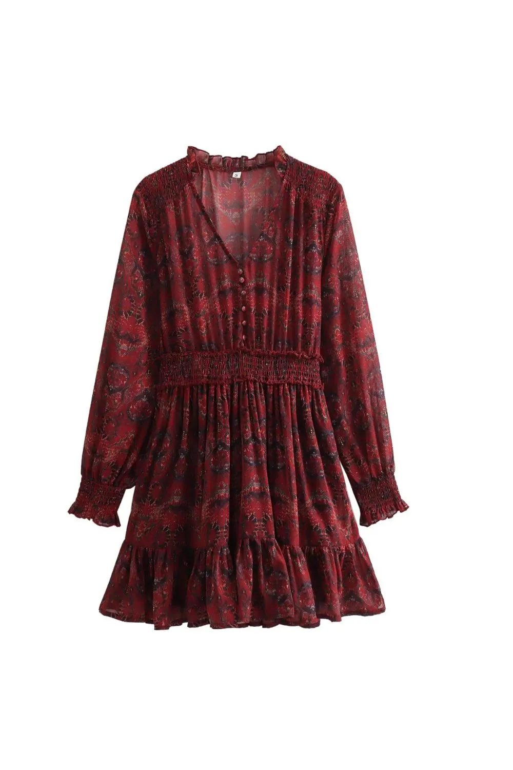 ‘Lily’ V-neck Printed Midi Dress sold by Goodnight Macaroon