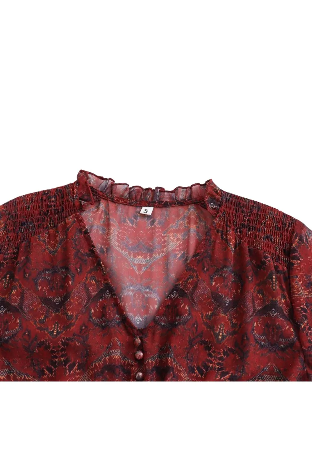 ‘Lily’ V-neck Printed Midi Dress sold by Goodnight Macaroon product image thumbnail 3