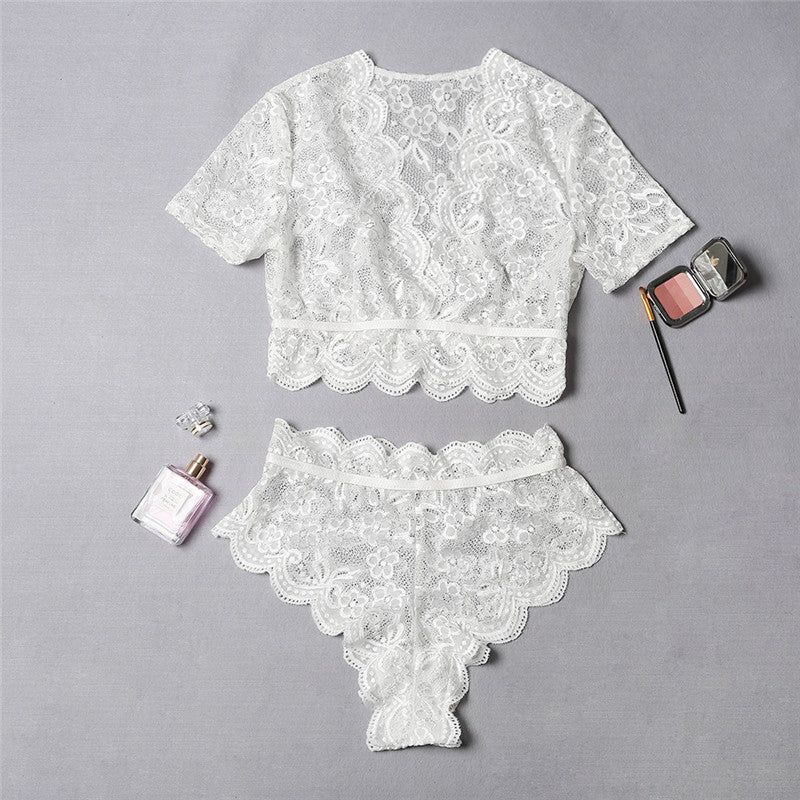 Lace Crochet Bras & Panty Sets #041236 sold by Goodnight Macaroon product image thumbnail 6