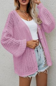 Knitted Loose Cardigan #164642 sold by Goodnight Macaroon