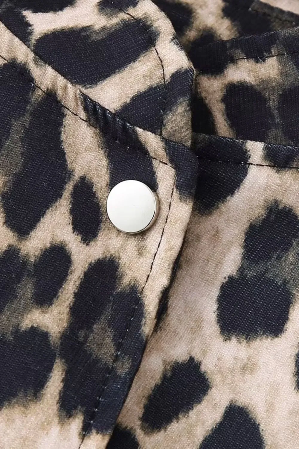 'Lily' Leopard Print Jacket Long Sleeve Coat sold by Goodnight Macaroon product image thumbnail 5