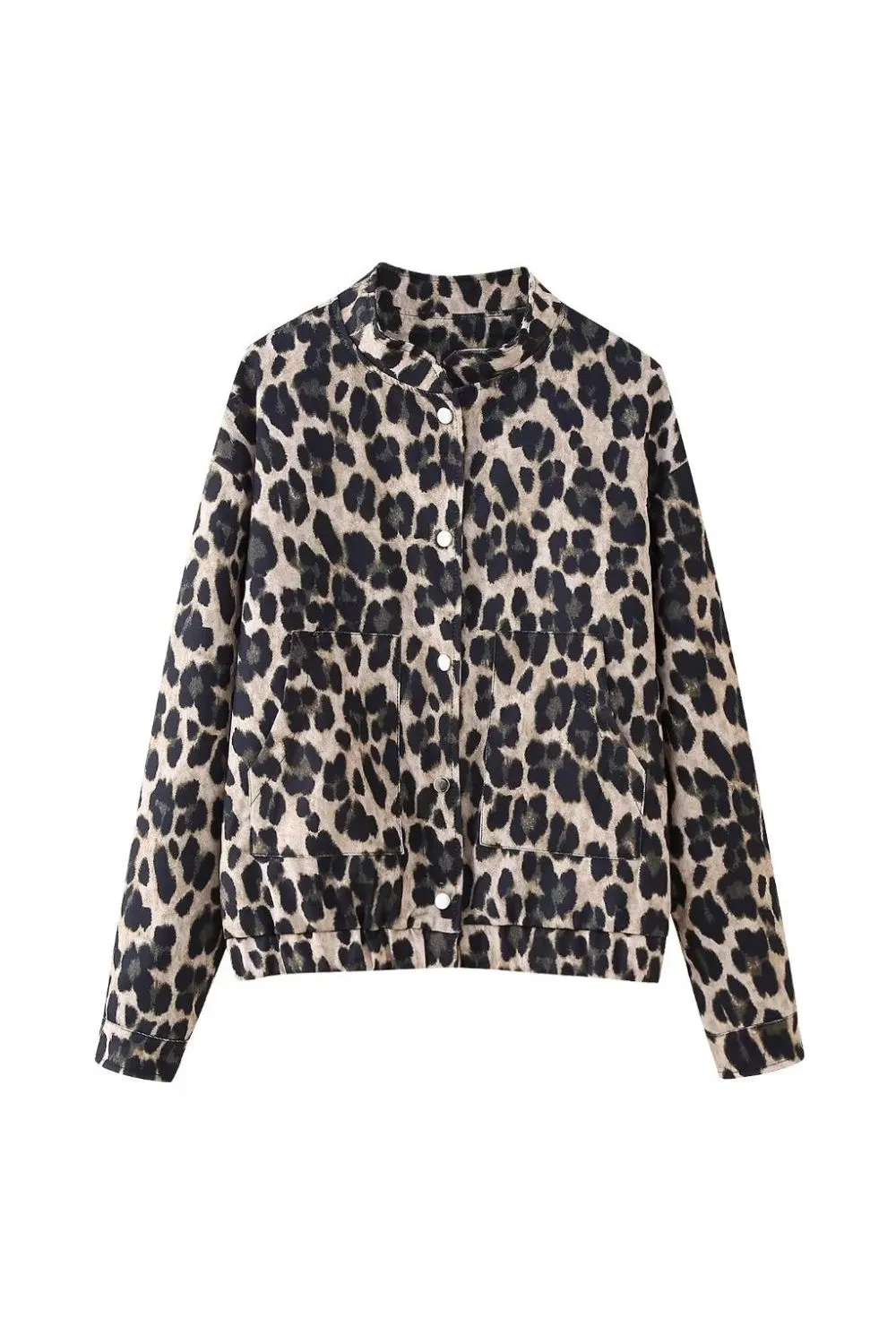 'Lily' Leopard Print Jacket Long Sleeve Coat sold by Goodnight Macaroon