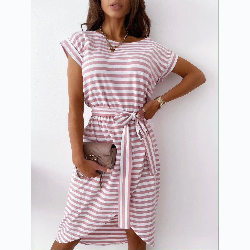 Stripe split Dress #131598 sold by Goodnight Macaroon product image thumbnail 8
