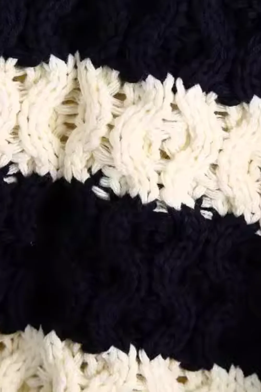 'Sage' Striped Round-Neck Knitted Pullover Sweater sold by Goodnight Macaroon product image thumbnail 3