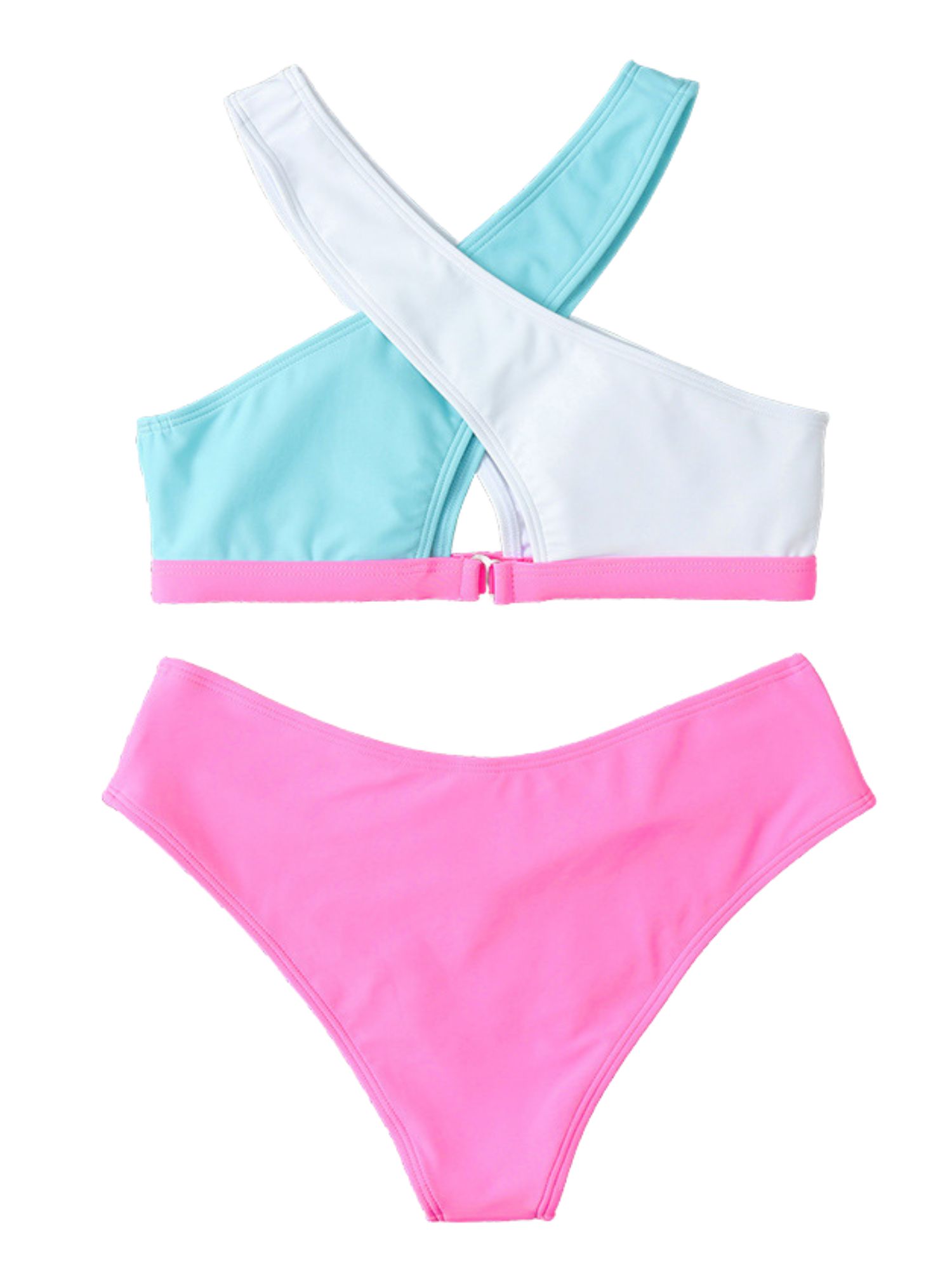 'Suzanne' Criss Cross Color Matching Bikini (4 Colors) sold by Goodnight Macaroon product image thumbnail 5