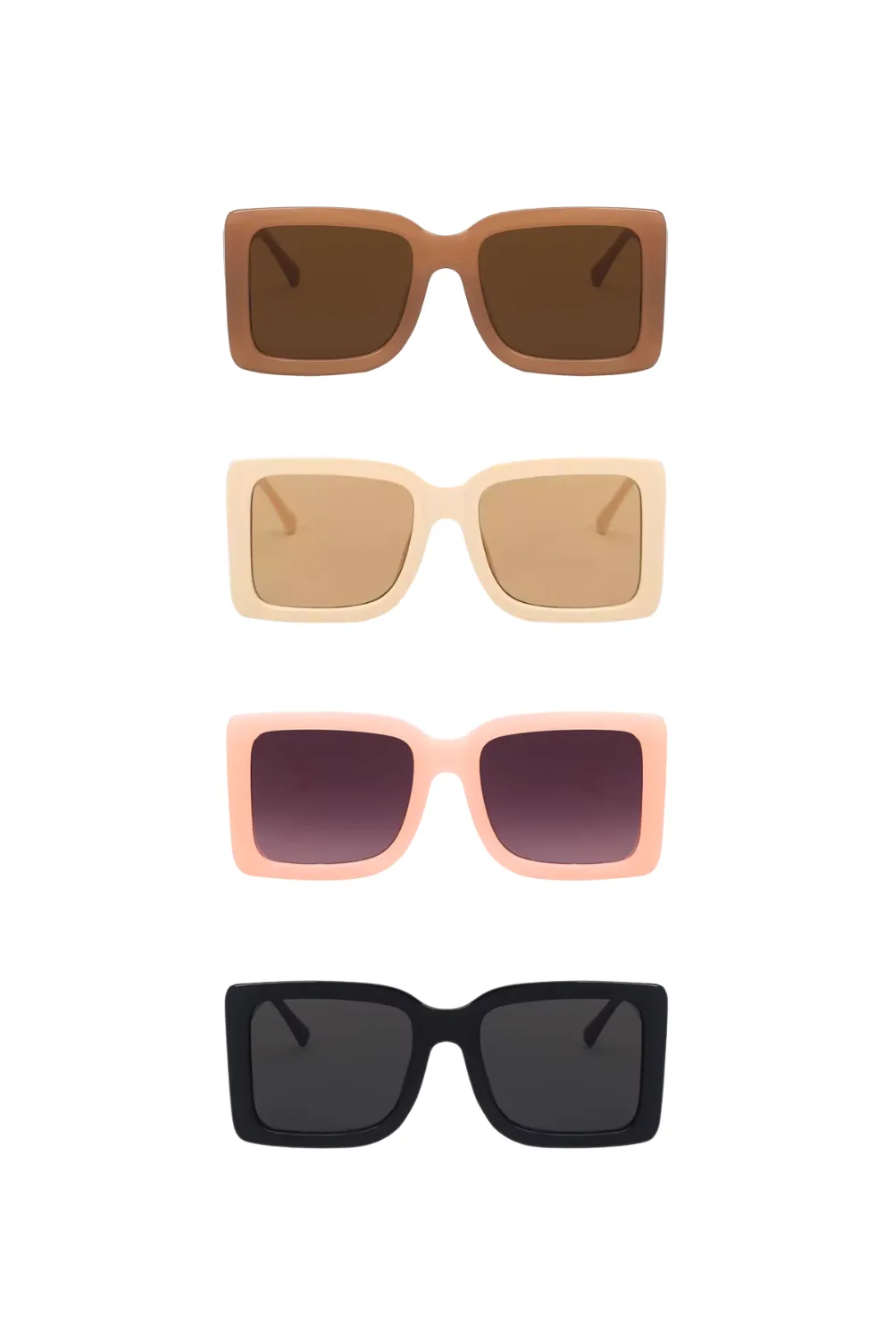 'Shanti' Big Rectangular Fram Sunglasses (4 Colors) sold by Goodnight Macaroon product image thumbnail 5