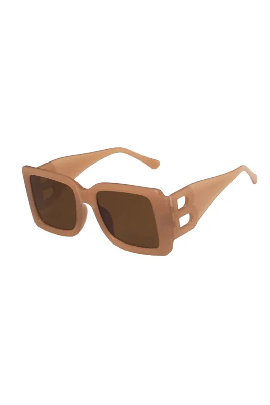 'Shanti' Big Rectangular Fram Sunglasses (4 Colors) made by Goodnight Macaroon