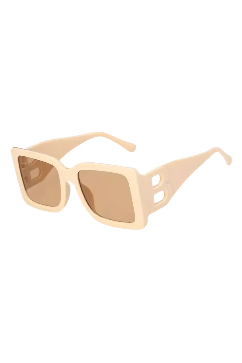 'Shanti' Big Rectangular Fram Sunglasses (4 Colors) sold by Goodnight Macaroon product image thumbnail 2