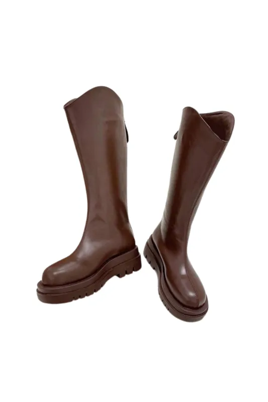 'Lucia' Chunky Heel High Knee Boots (3 Colors) sold by Goodnight Macaroon