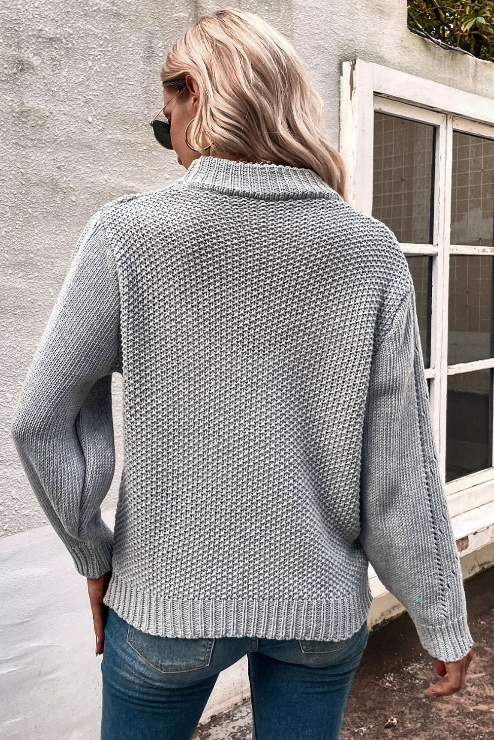 'Reesa' Crew Neck Pullover Sweater (8 COLORS) sold by Goodnight Macaroon product image thumbnail 2