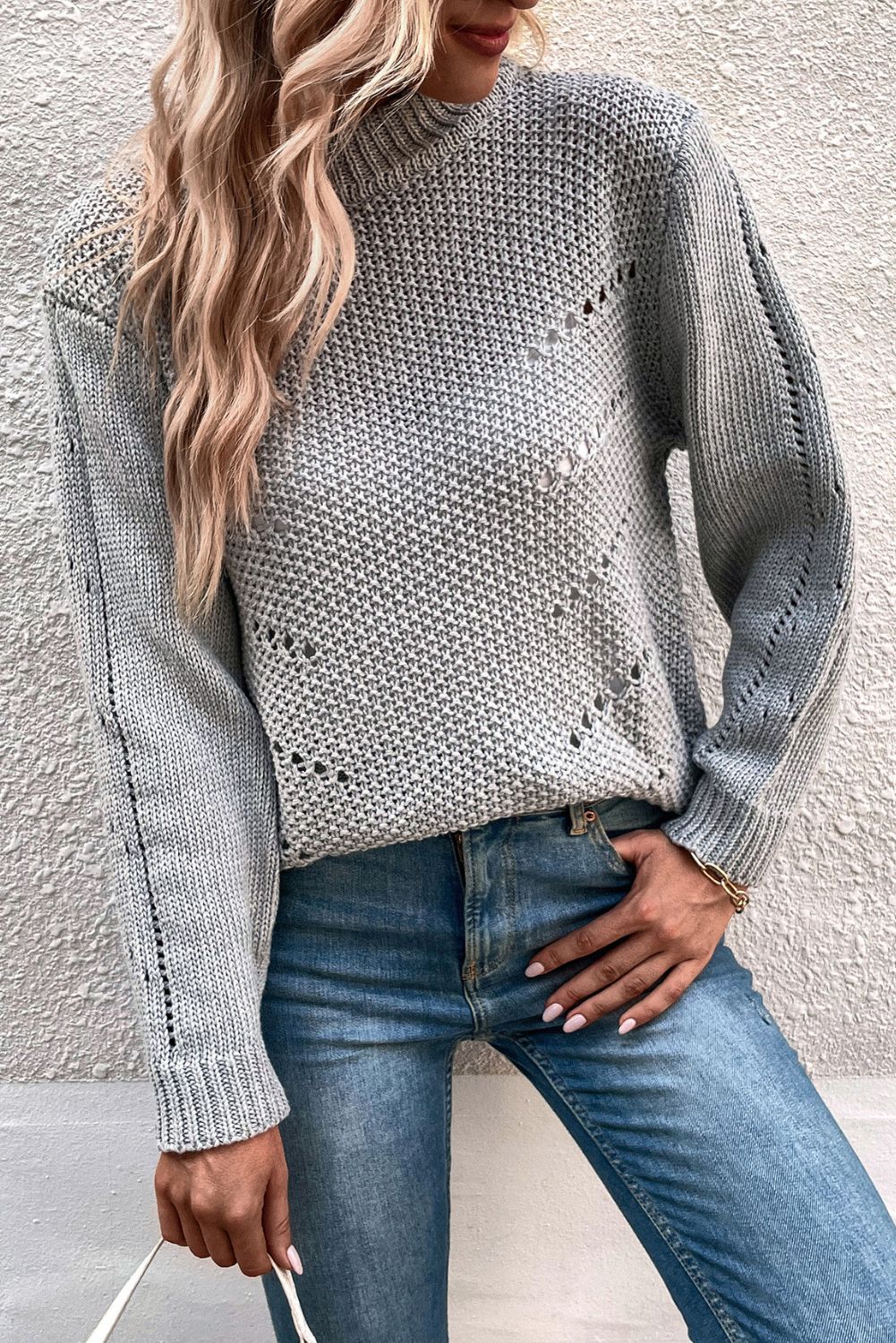 'Reesa' Crew Neck Pullover Sweater (8 COLORS) sold by Goodnight Macaroon product image thumbnail 9