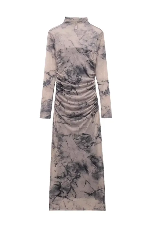 'Josephine' Mock Neck Printed Tulle Dress sold by Goodnight Macaroon