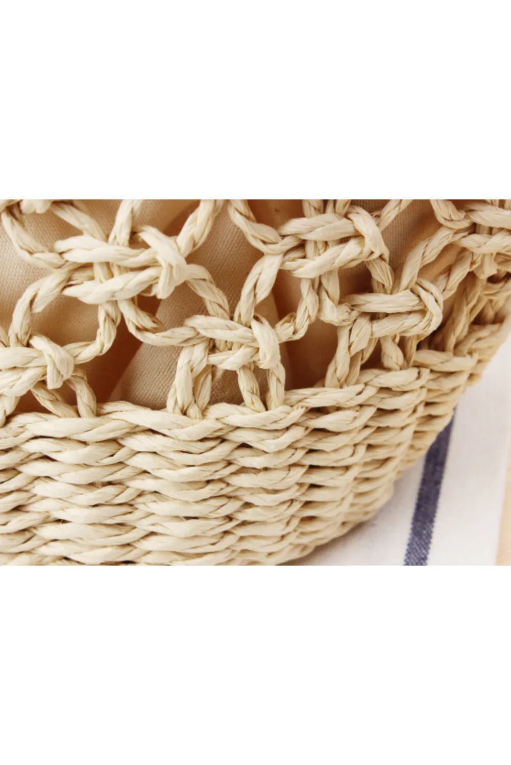 ‘Katie' Hollow Straw Bag (2 Colors) sold by Goodnight Macaroon product image thumbnail 5