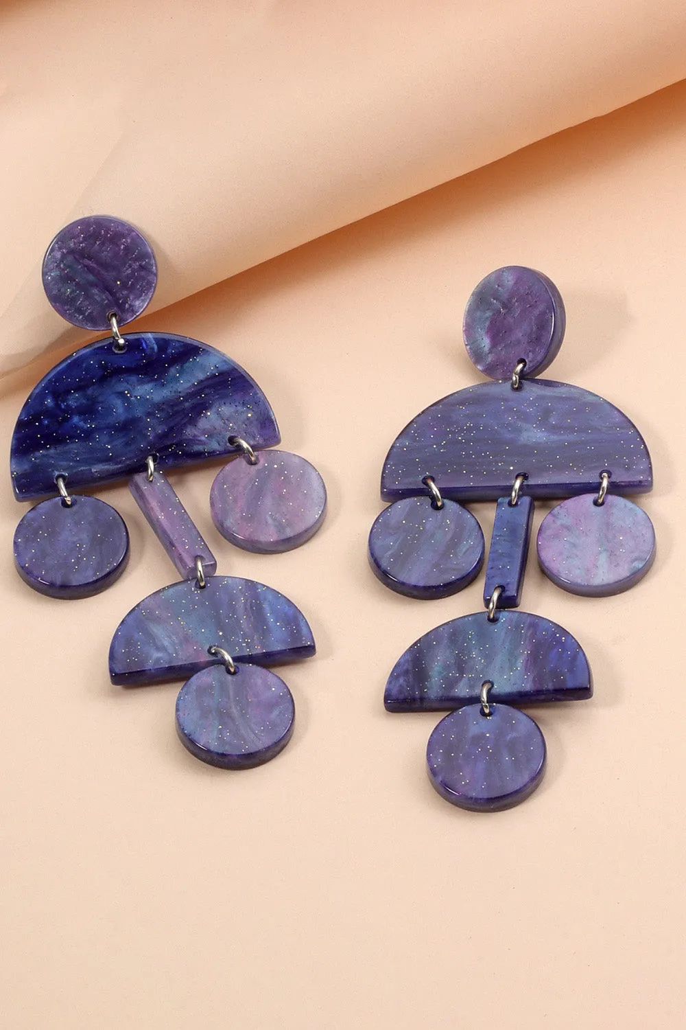 Geometrical Shape Acrylic Dangle Earrings sold by Goodnight Macaroon product image thumbnail 4