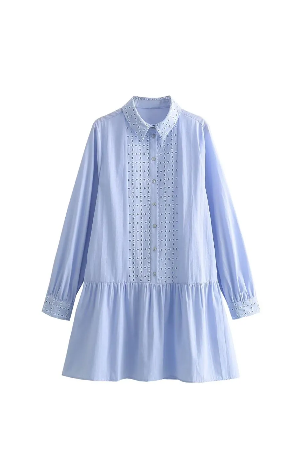 ‘Grace’ Hollow Embroidered Mini Dress sold by Goodnight Macaroon