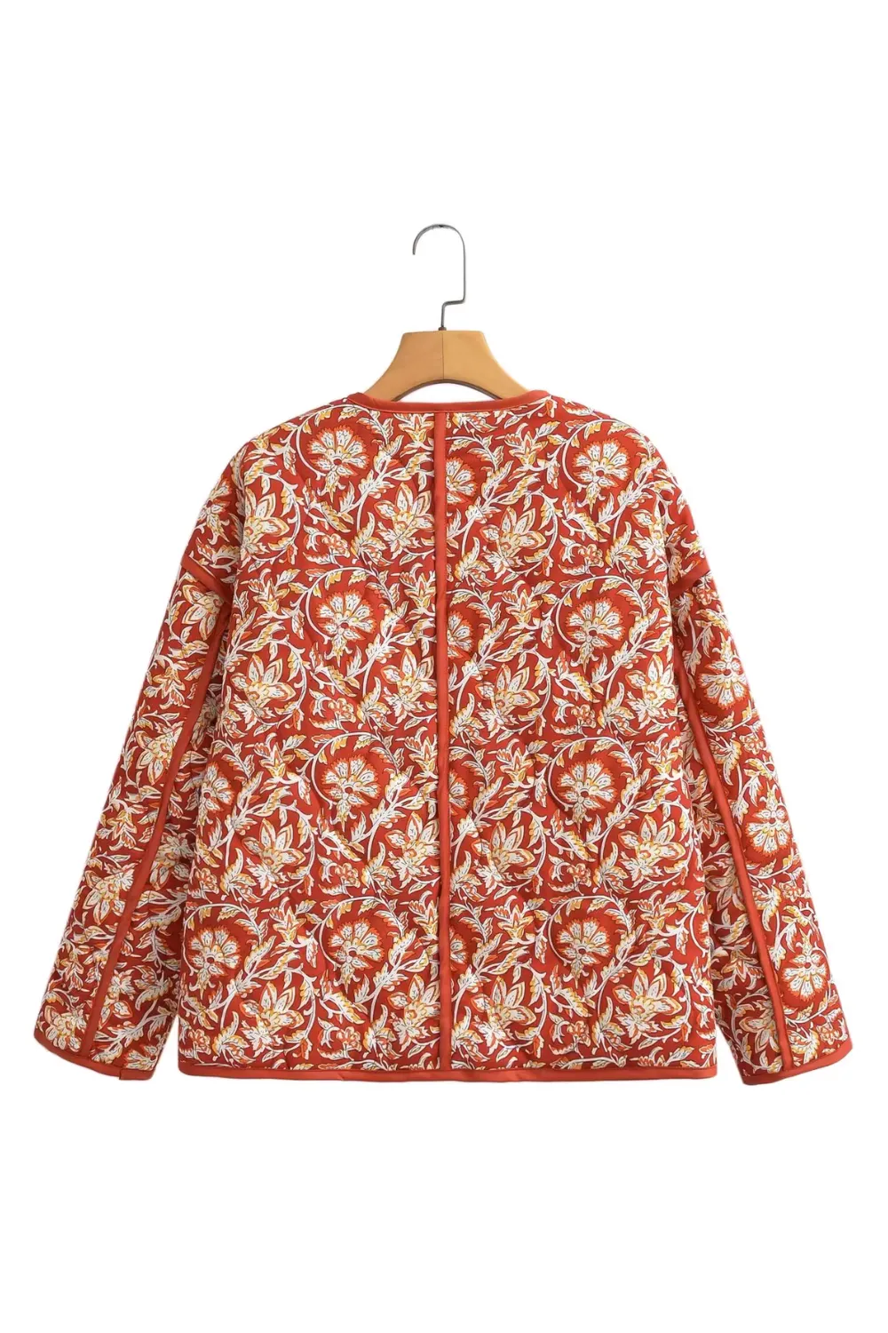 'Stella' Floral Print Quilted Light Jacket sold by Goodnight Macaroon product image thumbnail 2