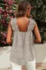 Ditsy Floral Ruffled Square Neck Sleeveless Tank sold by Goodnight Macaroon