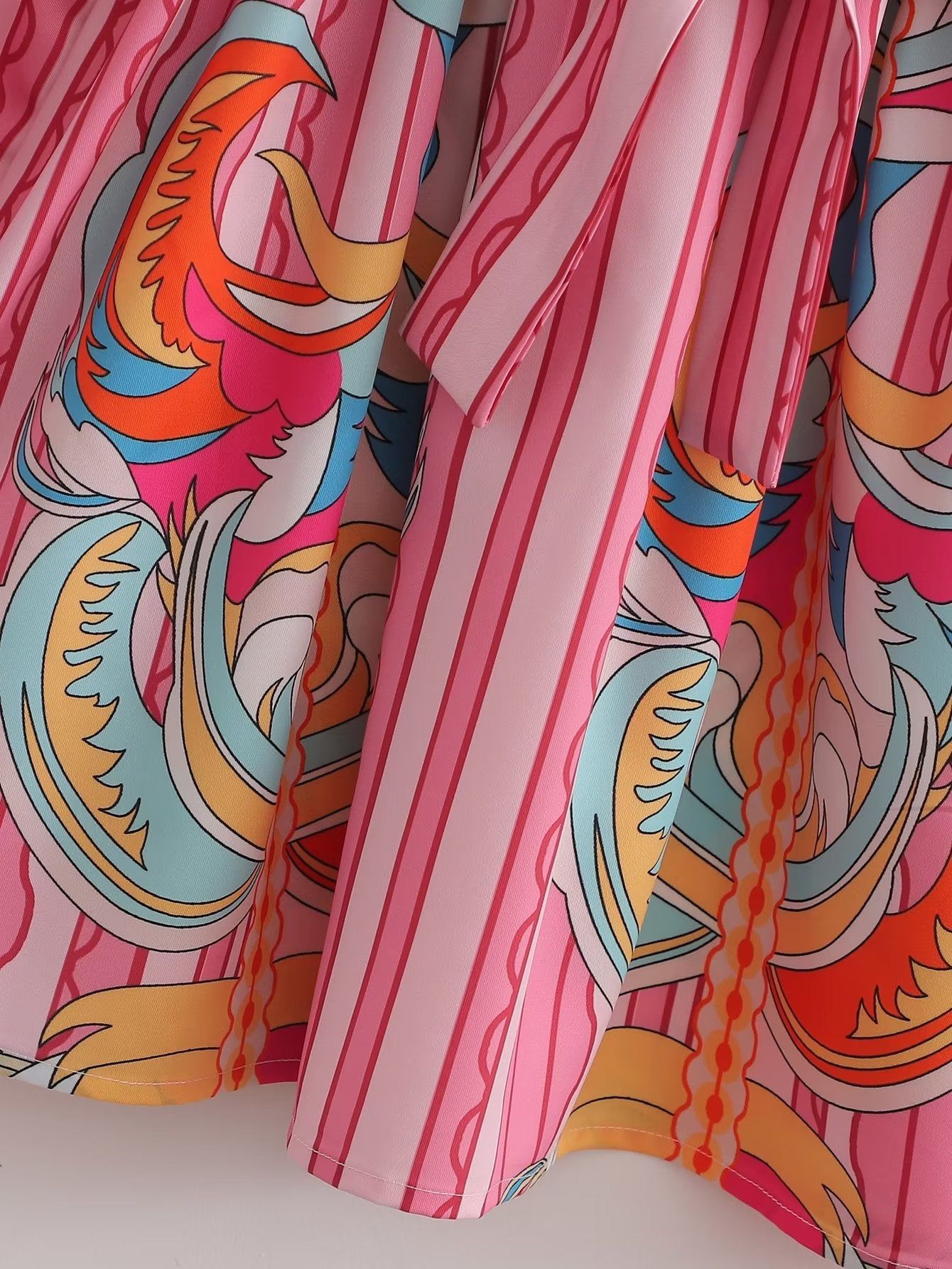 'Maya' Pastel Pink Dream Printed Dress #168953 sold by Goodnight Macaroon product image thumbnail 5
