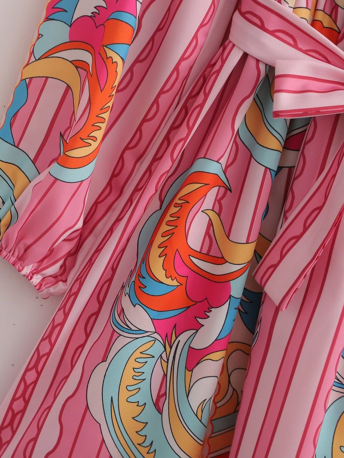 'Maya' Pastel Pink Dream Printed Dress #168953 sold by Goodnight Macaroon product image thumbnail 4