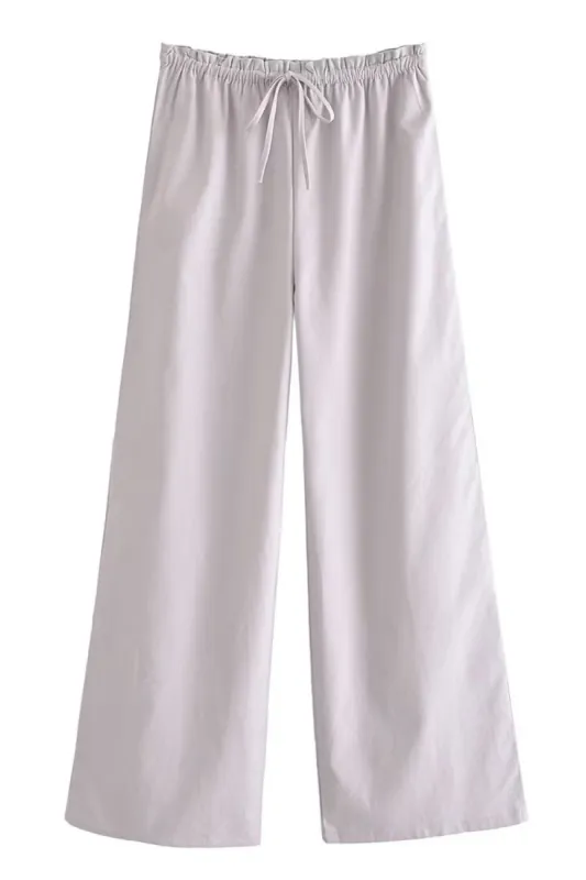 'Yasmeen' Linen Wide-Leg Pants sold by Goodnight Macaroon