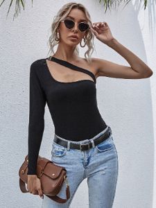 'Alice' Asymmetric One Shoulder Top sold by Goodnight Macaroon