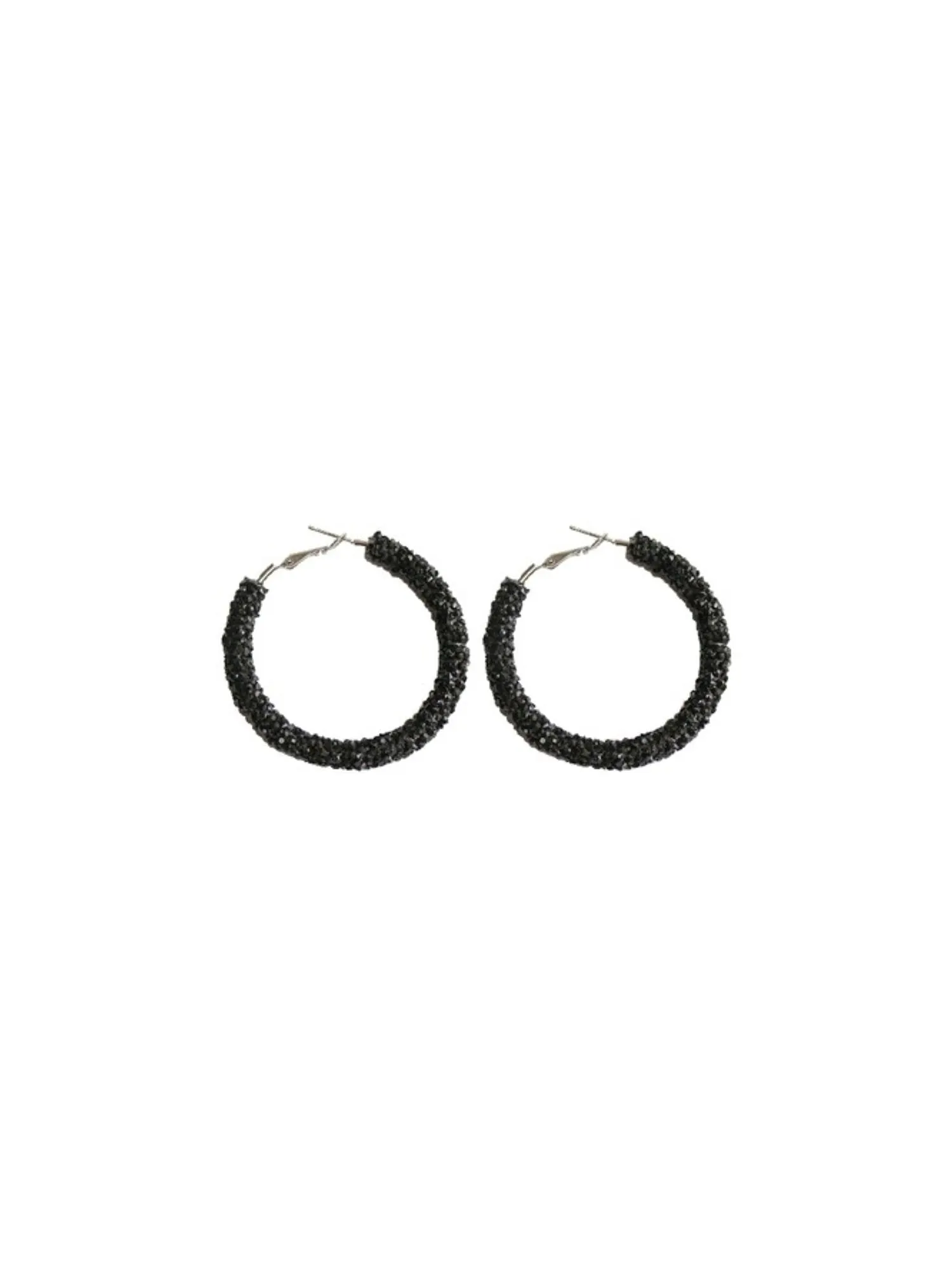 'Warry' Crystal Hoop Earrings (4 Colors) sold by Goodnight Macaroon