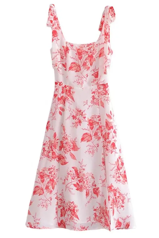 Floral Sleeveless Midi Dress #186596 sold by Goodnight Macaroon