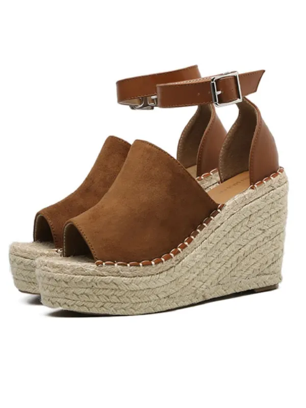 'Heather' Platform Wedges with Ankle Strap (3 Colors) sold by Goodnight Macaroon