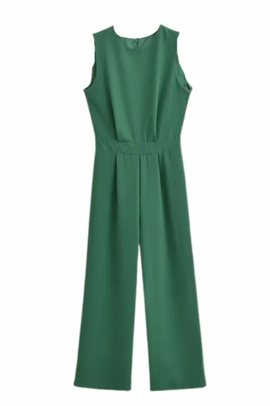 'Fatima' Sleeveless Back Buttoned Jumpsuit #180027 sold by Goodnight Macaroon
