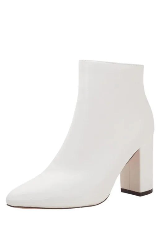 'Kelly' Thick High-Heeled Ankle Boots (3 Colors) made by Goodnight Macaroon