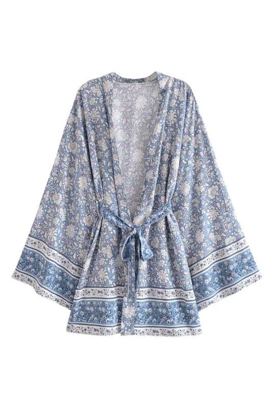 'Paz' Floral Belted Kimono #174124 sold by Goodnight Macaroon