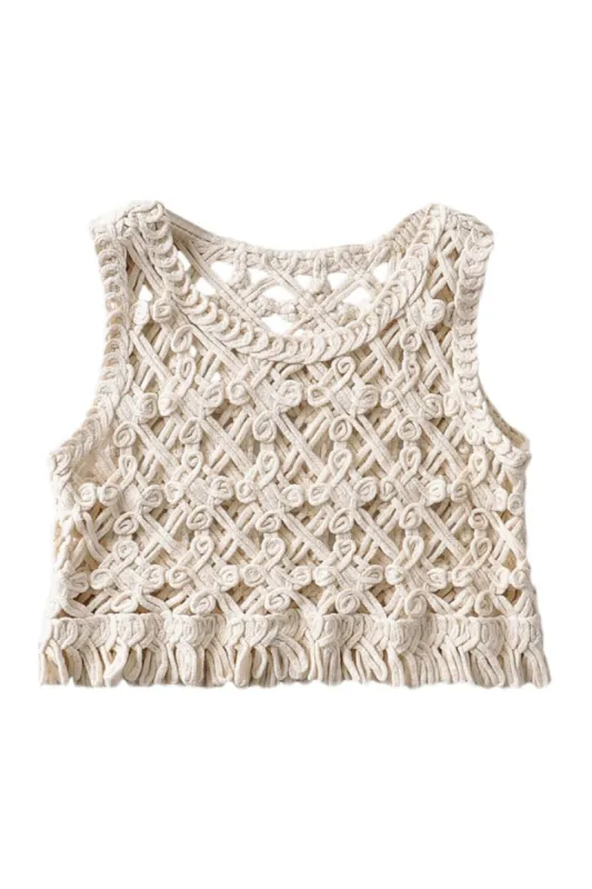 'Una' Crochet Boho Style Top #168258 sold by Goodnight Macaroon