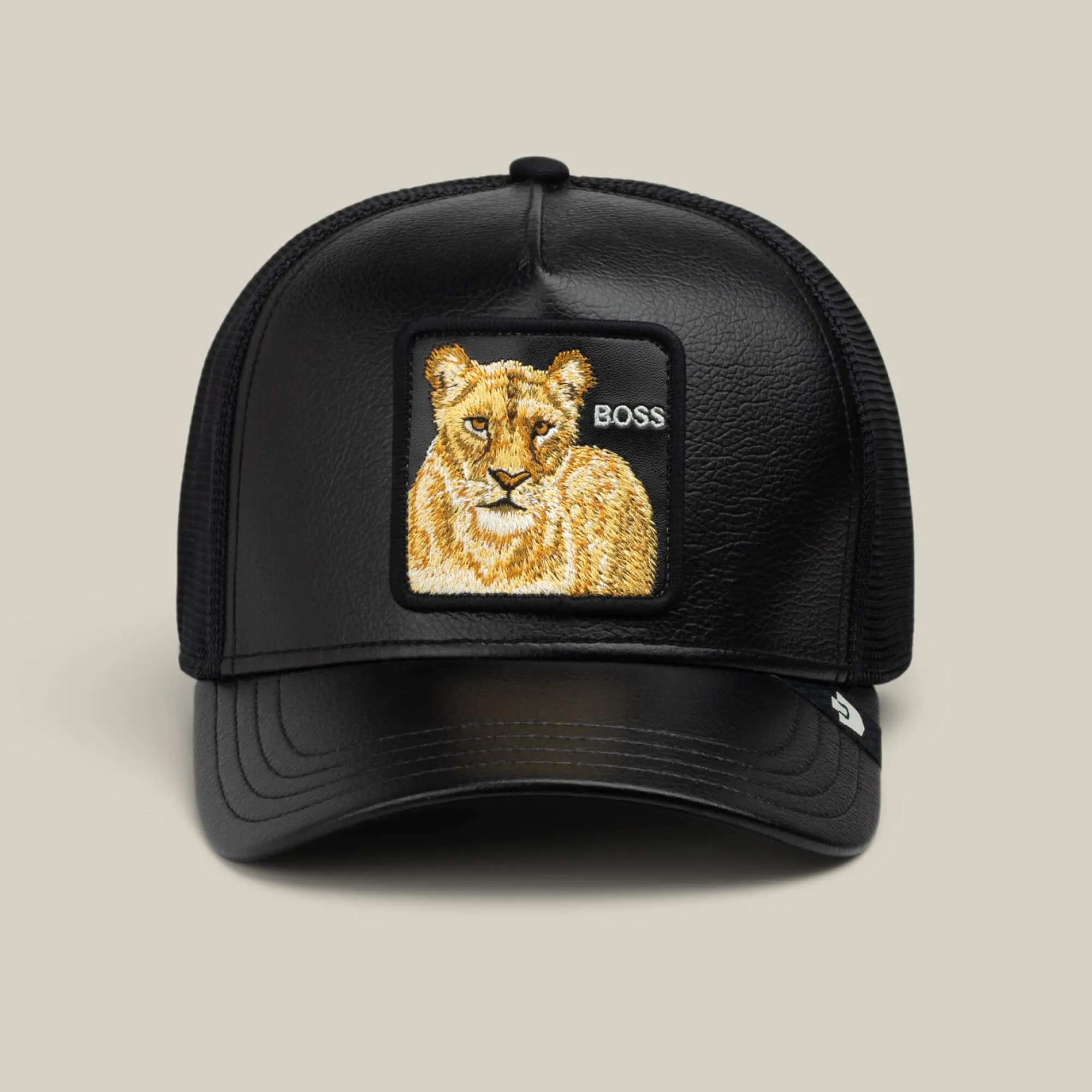 Faux Leather Lioness sold by Goorin Bros
