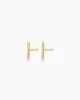 14k Gold Rose Bar Studs sold by Gorjana