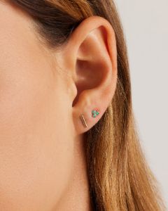 14k Gold Rose Bar Studs sold by Gorjana