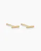 14k Gold Rose Bar Studs sold by Gorjana