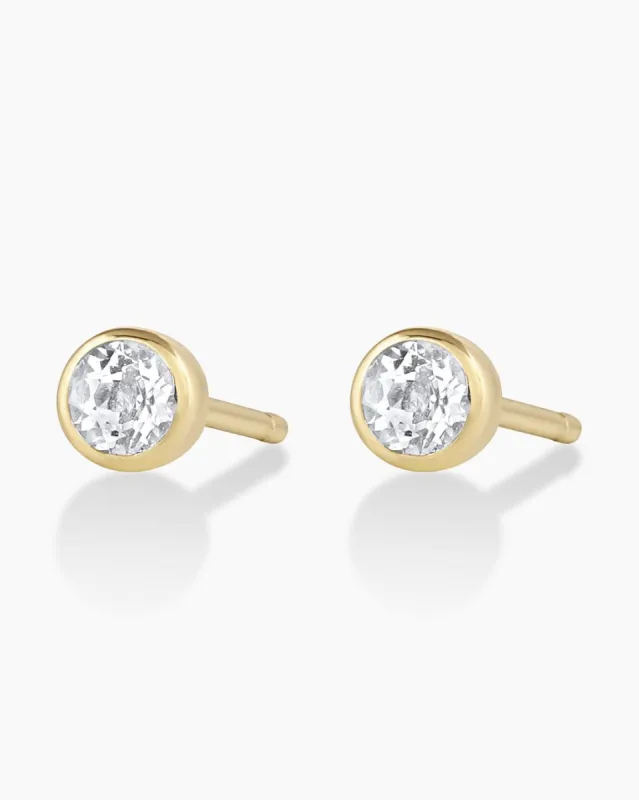 Classic White Topaz Studs sold by Gorjana