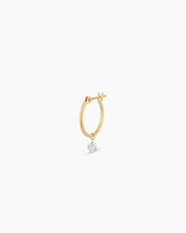 Floating Diamond Huggie sold by Gorjana