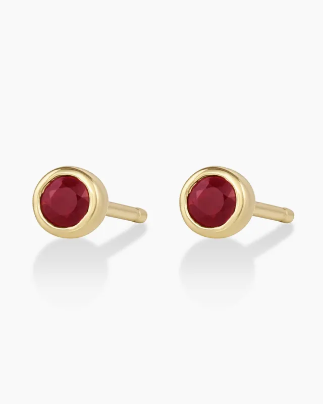 Classic Ruby Studs sold by Gorjana