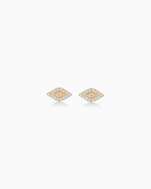 Diamond Evil Eye Studs sold by Gorjana