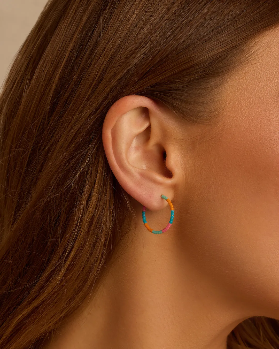 Gigi Stripe Hoops sold by Gorjana product image thumbnail 2