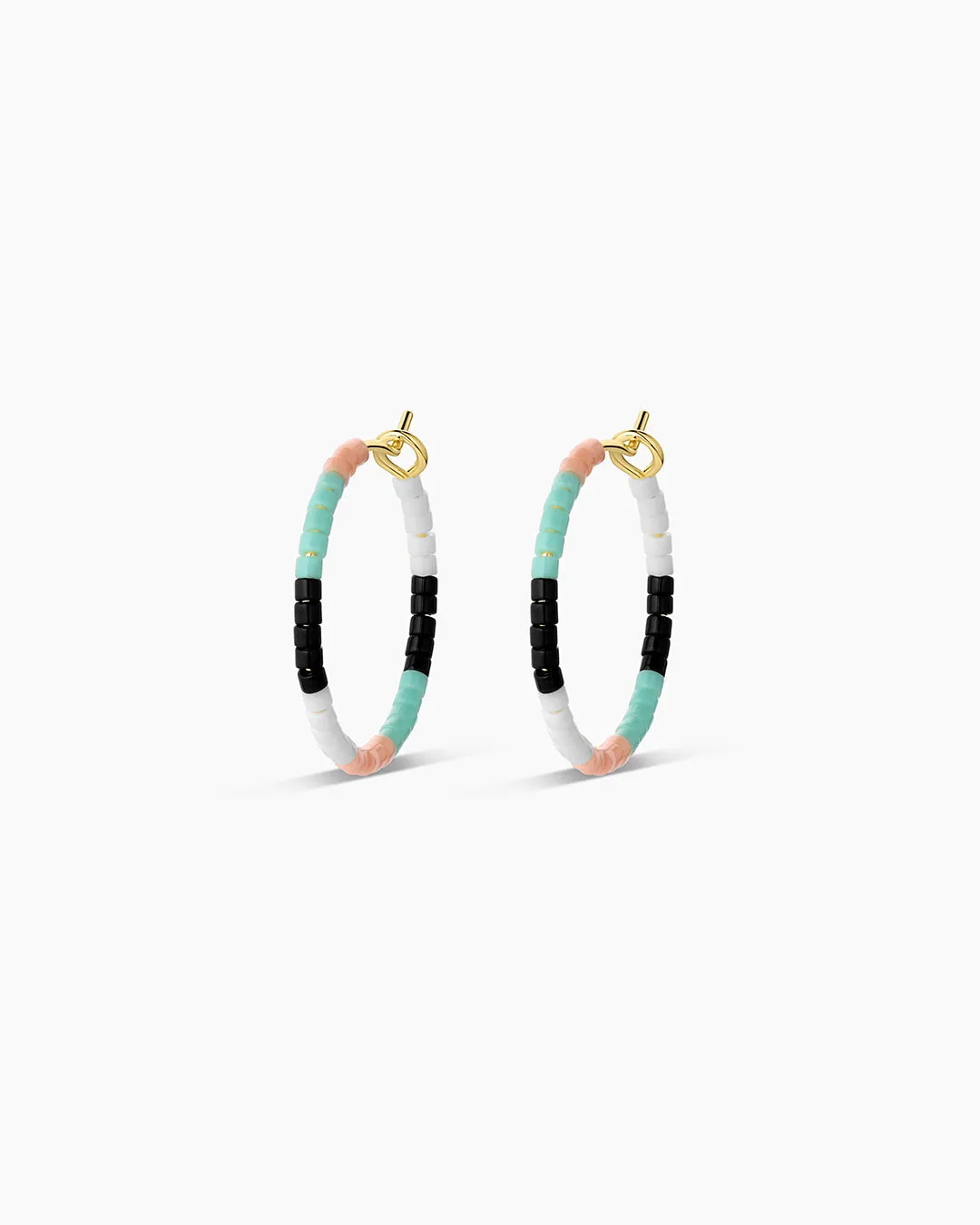 Gigi Stripe Hoops sold by Gorjana product image thumbnail 5
