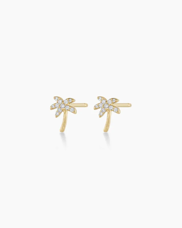 Diamond Palm Studs sold by Gorjana